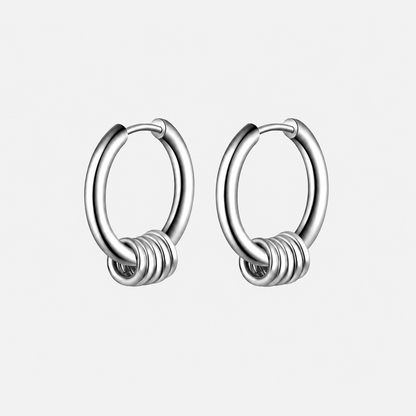 Rosary Hoops, silver, packshot