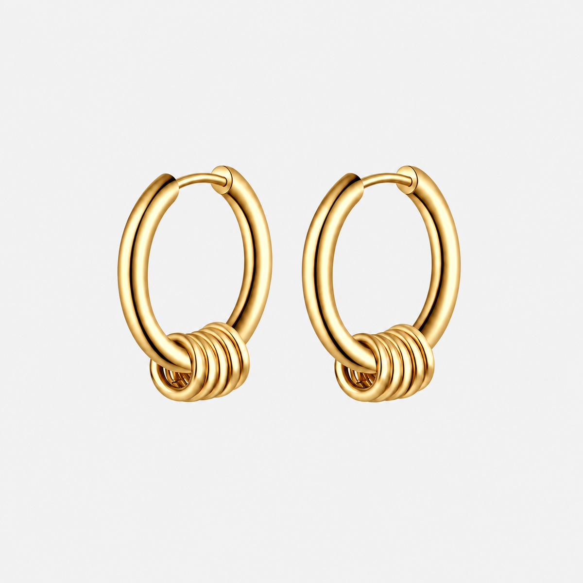 Rosary Hoops, gold, packshot