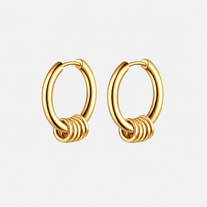 Rosary Hoops, gold, packshot