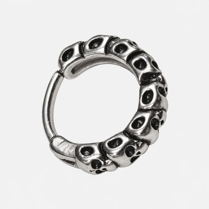 Ossuary Hoop Earrings — three-quarter detail