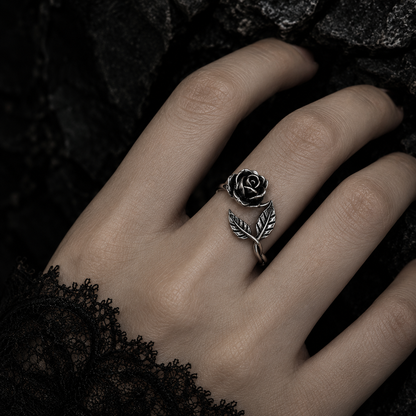 Night Bloom Rose Ring