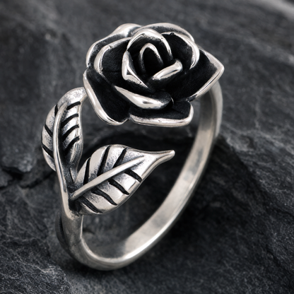 Night Bloom Rose Ring